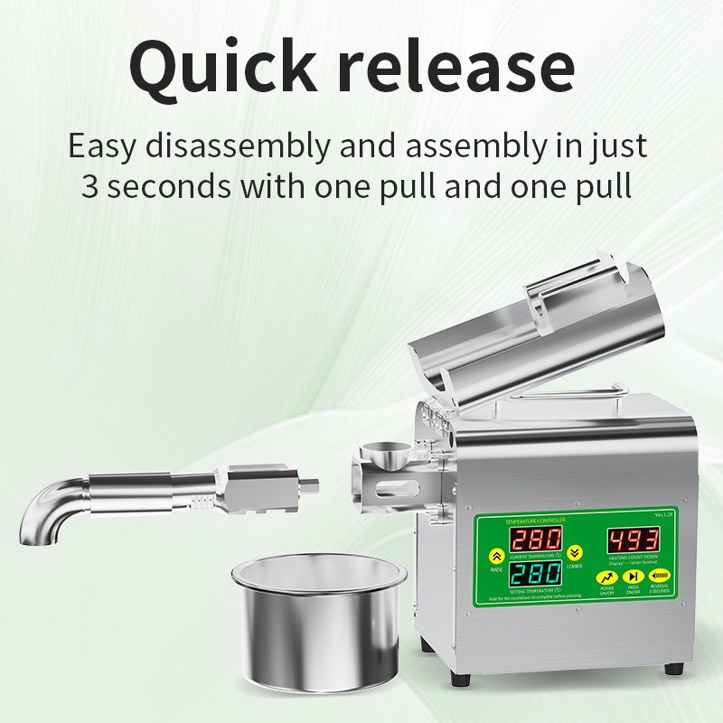  DIVEDEER X3S Intelligent Oil Press Machine Automatic Temperature Control 40-300°C for Flaxseed Peanut Cooking Oil Cold Hot Press 