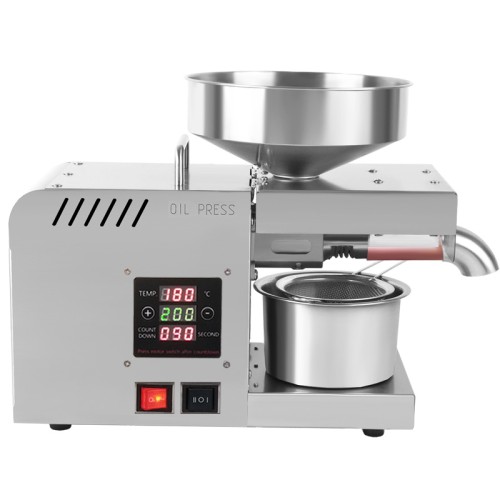DIVEDEER X5S Stainless Steel Oil Press Intelligent Automatic Temperature Control Panel Peanut Sunflower Seed Kernel Olive Oil