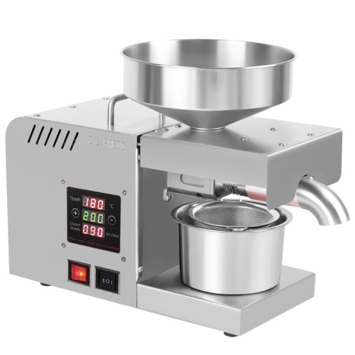 DIVEDEER X5S Stainless Steel Oil Press Intelligent Automatic Temperature Control Panel Peanut Sunflower Seed Kernel Olive Oil
