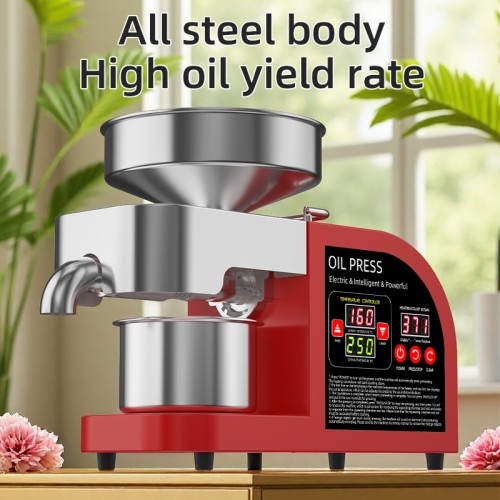 DIVEDEER X6 Smart Oil Press High-Power Heater Stainless Steel Press Chamber for Peanut,Rapeseed,Sesame,Olive Kernels,Coconut Oil