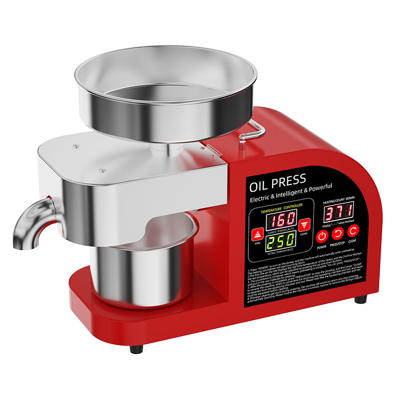 DIVEDEER X6 Smart Oil Press High-Power Heater Stainless Steel Press Chamber for Peanut,Rapeseed,Sesame,Olive Kernels,Coconut Oil 