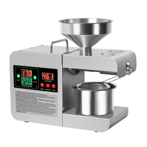 DIVEDEER X8S Fully Automatic Multifunctional Home Oil Press Stainless Steel Construction Suitable for pressing peanut oil 