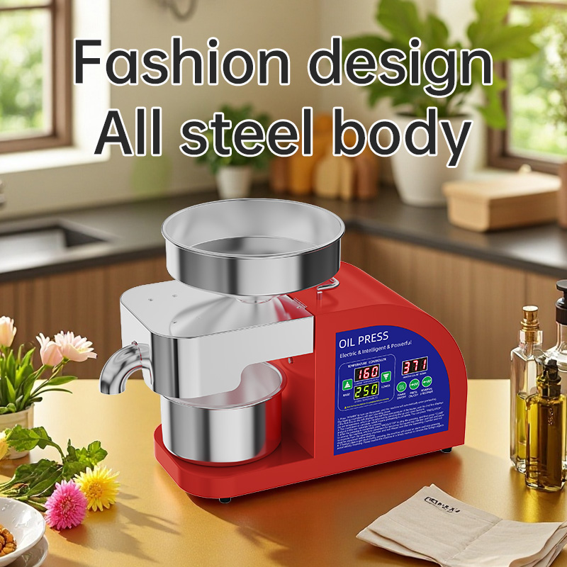 DIVEDEER Oil Press Machine Intelligent Temperature Control for Pressing Peanut Black Sesame Flaxseed Rapeseed Walnut Kernel X9 