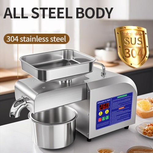 DIVEDEER Household Z5 Oil Press Machine Temperature Control 40-300℃,400W High-power Heating, With Built-in Preheating Countdown