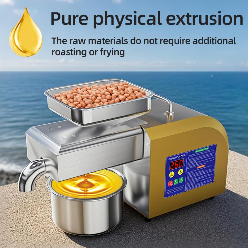 DIVEDEER Household Z6 Oil Press 40-300℃ Temperature Control 600W High-Power Heating Built-in Preheating Countdown 